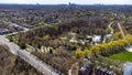 Aerial view of Smythe Park in Toronto Royalty Free Stock Photo