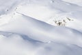 Aerial view of snow covered mountains