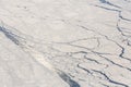 Aerial view of the snowy mountains in Antarctica Royalty Free Stock Photo