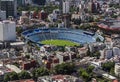 Aerial view of soccer football stadium in mexico city