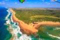 Sodwana Bay Coast aerial Royalty Free Stock Photo