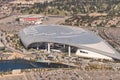 Aerial view of SoFi stadium and the LA Forum