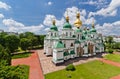 Aerial view of the Sofia cathedral - one of the oldest buildings in Kiev