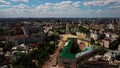 Aerial view of Sofia Square and Mykhailivska Square