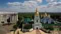 Aerial view of Sofia Square and Mykhailivska Square