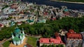 Aerial view of Sofia Square and Mykhailivska Square