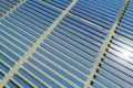 Aerial view of solar energy field Royalty Free Stock Photo