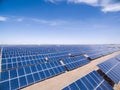 Aerial view of solar energy Royalty Free Stock Photo