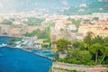 Aerial view of Sorrento city, Amalfi coast, Italy Royalty Free Stock Photo