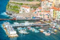 Aerial view of Sorrento city, Amalfi coast, Italy Royalty Free Stock Photo