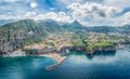 Aerial view of Sorrento town, amalfi coast, Italy Royalty Free Stock Photo