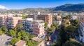 Aerial view of Sorrento city, Meta, Piano coast, Italy, street of mountains old city, tourism concept, vacation to Europe Royalty Free Stock Photo