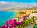 Aerial view of Sorrento town, amalfi coast, Italy Royalty Free Stock Photo