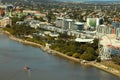 Aerial view South Bank Parkland, Brisbane