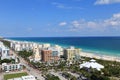 Aerial view of South Beach Royalty Free Stock Photo