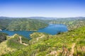 Aerial view of south Berryessa lake from Stebbins Cold Canyon, Napa Valley, California Royalty Free Stock Photo
