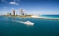 Aerial view of South Miami Beach Royalty Free Stock Photo