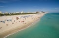 Aerial view of South Miami Beach Royalty Free Stock Photo