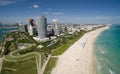 Aerial view of South Miami Beach Royalty Free Stock Photo