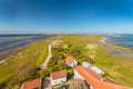 Aerial view of South Oland in Sweden