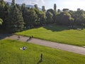 Aerial view of South Park in Sofia, Bulgaria