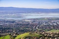 Aerial view of south San Francisco bay area, Milpitas, California Royalty Free Stock Photo