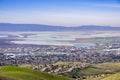 Aerial view of south San Francisco bay area, Milpitas, California Royalty Free Stock Photo