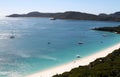 An Aerial view of the southern end of Whitehaven Beach, Whitsunday Island, Queensland Royalty Free Stock Photo