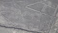 Aerial View of the Spider Nazca Lines Royalty Free Stock Photo