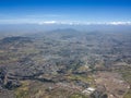 Aerial view of sprawling city of Addis Ababa, Ethiopia