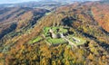 Aerial view of Srebrna Gora fortress, Poland Royalty Free Stock Photo