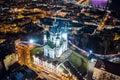 Aerial view of St Andrew's Church in Kyiv Royalty Free Stock Photo