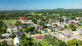Aerial view of St Jean de Matha, Quebec, Canada 4K