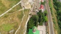 Aerial view of the St. Klimentovsky Monastery. Inkerman, Crimea