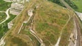 Aerial view of the St. Klimentovsky Monastery. Inkerman, Crimea