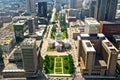 Aerial View of St. Louis City Scape