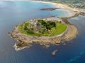 Aerial view of St Michael`s Mount Royalty Free Stock Photo