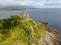 Aerial view of St Michael`s Mount Royalty Free Stock Photo