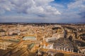 aerial view of St. Peter's square and Vatican Royalty Free Stock Photo