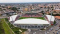 Birds eye view over the stadium in Arad, Romania Royalty Free Stock Photo