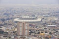 Aerial view of the stadium and part of the city of Coquimbo, Chile Royalty Free Stock Photo