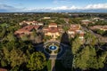 Aerial view of Stanford University Campus - Palo Alto, California, USA Royalty Free Stock Photo