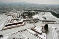 Aerial view of the star shaped Fort Goryokaku