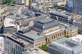 Aerial view of Stock exchange in Frankfurt, Germany