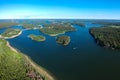 Aerial view of Stockholm archipelago in Sweden Royalty Free Stock Photo