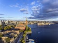 Aerial view of Stockholm City Royalty Free Stock Photo