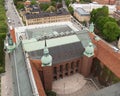 aerial view of stockholm city hall Royalty Free Stock Photo