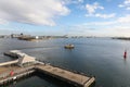 Newcastle Harbour and Stockton Ferry - Newcastle Australia. Royalty Free Stock Photo