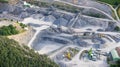 Aerial view : Stone quarry