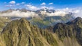 Aerial View of Stubai Alps,Tyrol Royalty Free Stock Photo